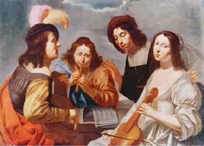 Jan van Bijlert A Concert china oil painting image